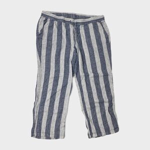 Old Navy Womens Linen Blend Stripe Pant size XL